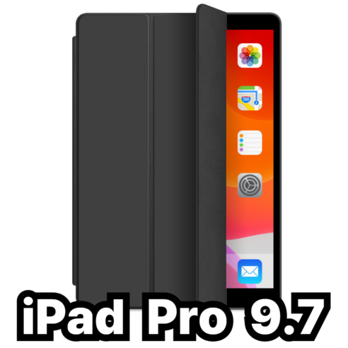 아이패드 프로9.7 펜슬수납케이스 A1673 A1674 A1675, 블랙