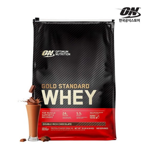 [한국공식판매] 옵티멈 뉴트리션 골드스탠다드웨이 4.54kg 초코 / 유청단백질, 1개 이마트프로틴