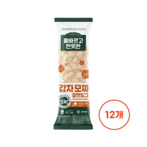 [KT알파쇼핑][신세계푸드] 올바르고 반듯한 감자모짜 찰핫도그 90g x 15봉, 15개, 15개