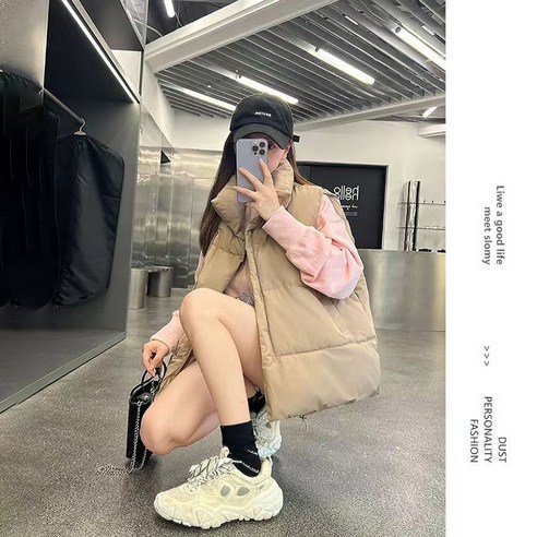 ANYOU 패딩 가을 겨울 패딩 면 조끼, 겨울 스타일을 완성하는 아이템