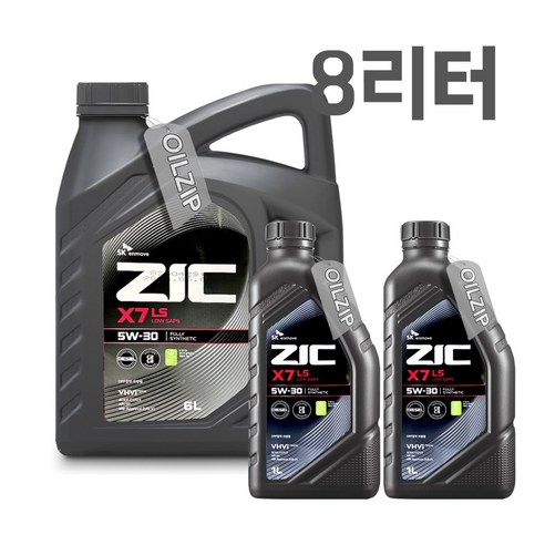 ZIC X7 LS 5W30 6L 1개 +1L 2개 디젤 엔진오일