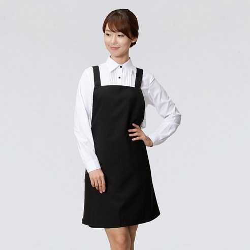 일상에 예술을 더하는 X형 블랙 앞치마