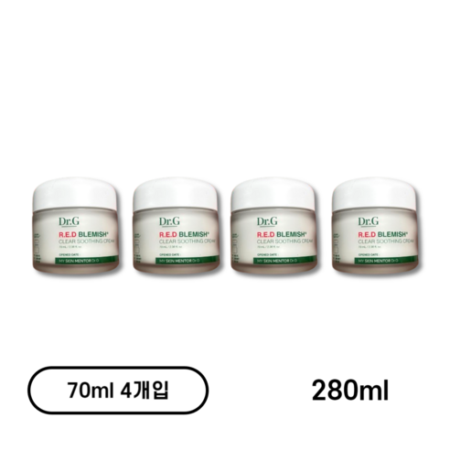 닥터지 레드 블레미쉬 시카 수딩 크림 듀오 기획세트, 280ml, 1개