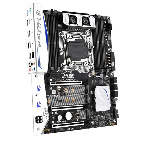 Jingsha Xeon E5 LGA2011-3 DDR4 ECC REG 메모리 NVME USB3.0 ATX 서버 지원 터보 부스트, 보여진 바와 같이, 하나