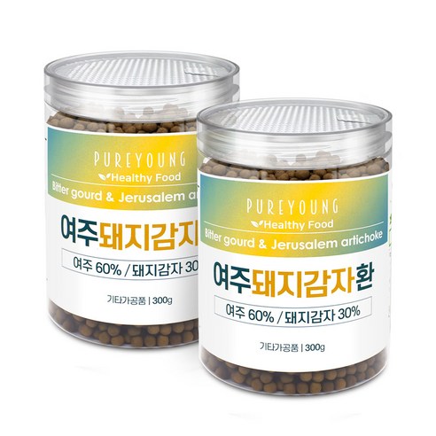 퓨어영 국산 여주 돼지감자환 300g, 6개