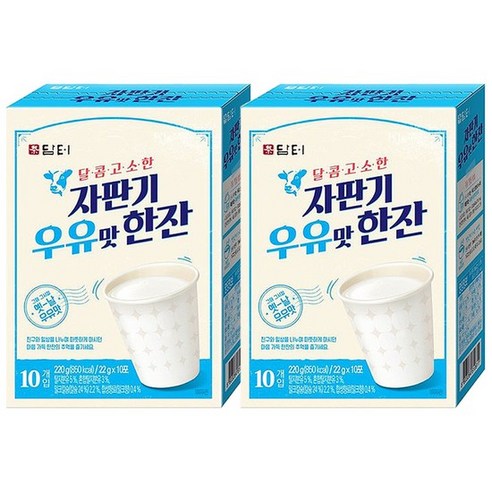 담터 자판기 우유맛 한잔 분말 20T (10Tx2개), 2개