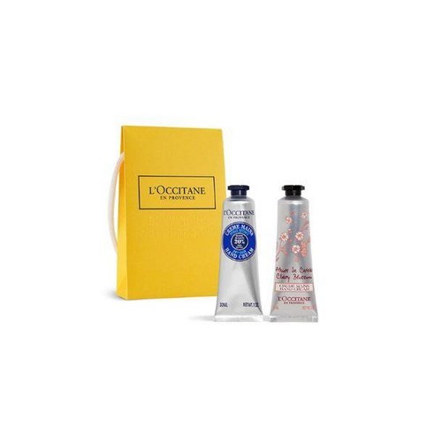 록시땅 시어버터 드라이 스킨 핸드크림 30ml + 체리 블라썸 핸드 크림, 시어 체리 핸드 크림 듀오