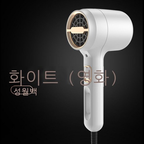 도매 대발망 빨간색 파란색 전기 드라이어 고성능 가정용 이발소 풍통 접기 다국적 선물, 뉴 중공형 화이트, Blu-ray 옵션(송풍구)