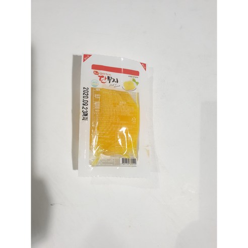 1회용 반달 슬라이스 단무지 50g, 하나도 안 터지는 안전팩 80개, 1박스 으뜸농산 1회용 반달 슬라이스 단무지 50g, 하나도 안 터지는 안전팩 80개, 1박스 으뜸농산