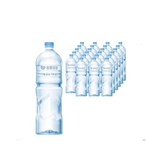 동원샘물 무라벨 생수, 2L, 12개