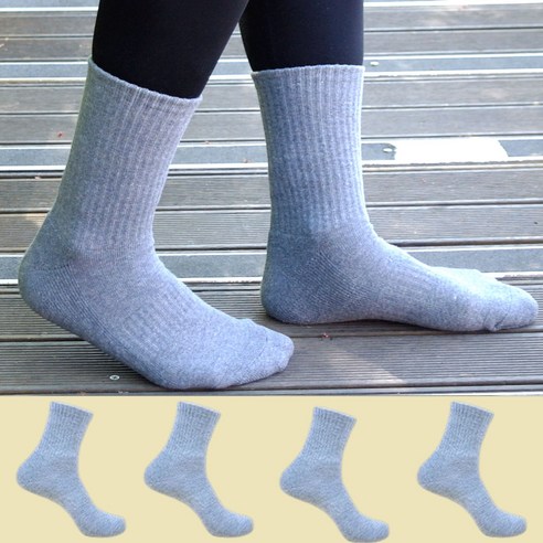 다두리 스포츠양말, 남성 그레이, 5개