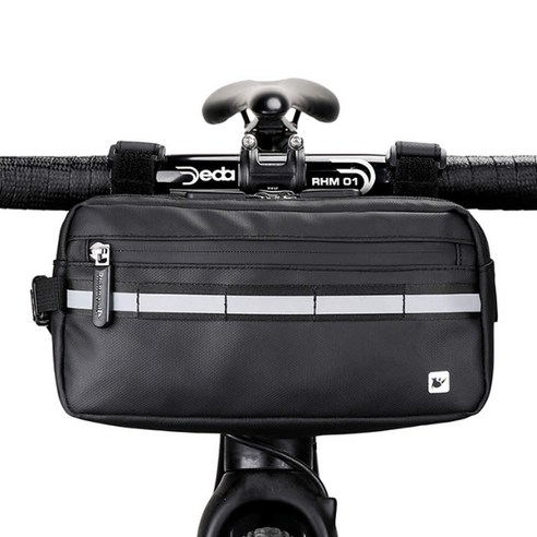 자전거 핸들바 가방 3리터 X20990 프레임바 겸용, 블랙