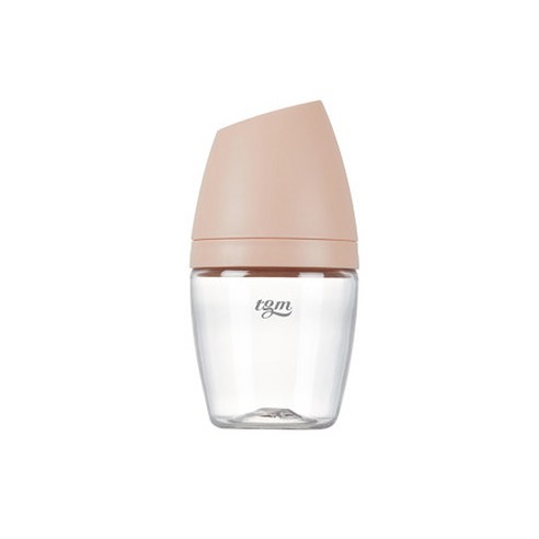 티지엠 트라이탄 쌀알 젖병 160ml (젖꼭지 포함), 160ml_코랄핑크, 1개