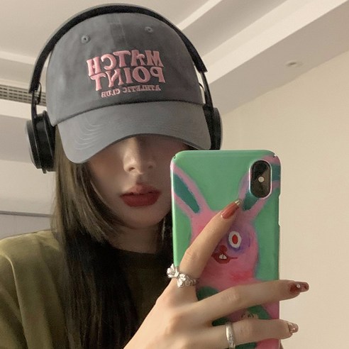 자수 레터링 여성 야구모자 여름 선캡