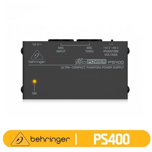 베링거 PS400 팬텀파워 48V 초소형 PHANTOM 팬텀 파워 서플라이