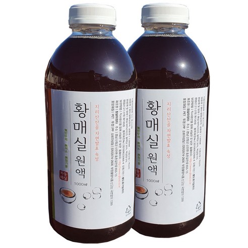 지리산산골 3년숙성 토종 황 매실원액 1000ml 자연발효 숙성, 1L, 1개, 1개 홍매실청