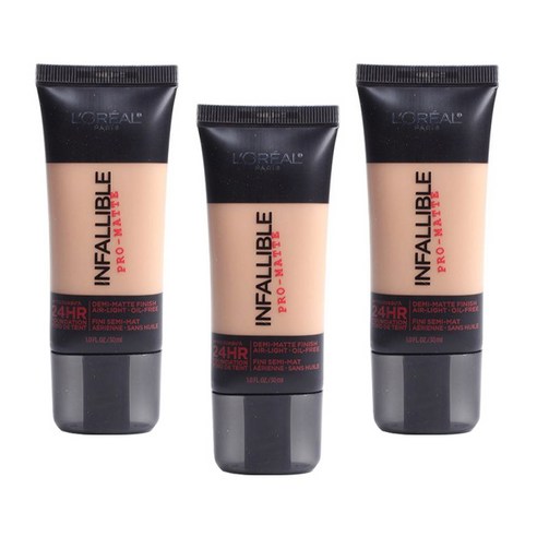 로레알파리 인팰러블 프로-매트 업 투 24HR 파운데이션, Caramel Beige, 3개