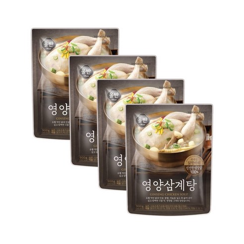 삼계탕  올반 영양삼계탕 900g, 900mg, 4개