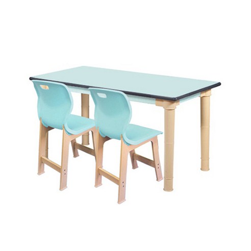 초등돌봄교실 전용 학원책상 학교 유치원 2인 우레탄 책상의자세트