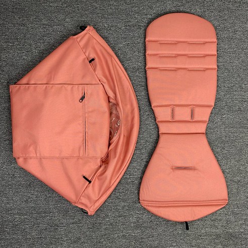 유모차 후드 및 매트리스 Babyzen YOYO2 옥스포드 헝겊 지퍼 포켓 Yoyo 액세서리 175 학위 쿠션, 14 Ginger Pink 01, 포드