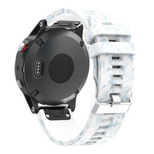 Garmin Fenix 5 5Plus 6 6Pro Sapphire Solar 스트랩 가민 QUICKFIT 22mm 위장 프린트 실리콘 손목 밴드 퀵 릴리스 손목 시계줄, #18, Quick Fit 22mm