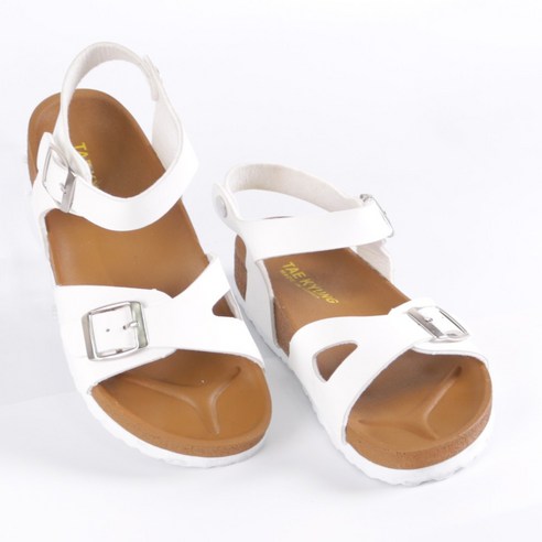 발편한 쿠션 푹신한 여성 여름 여행 벨크로 샌들