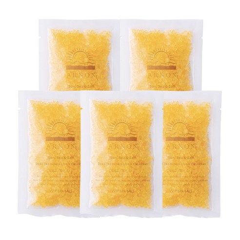 아르논 사해소금 입욕제 레몬, 80g, 5개