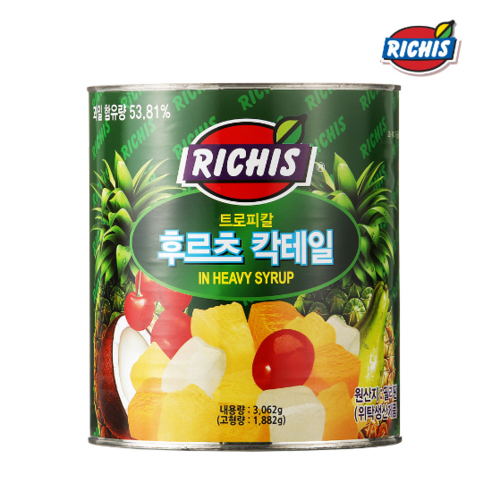 🥭 매일 똑같은 일상, ✨ 리치스 트로피칼 후르츠 칵테일로 상큼하게 리프레시! 🍹 후르츠칵테일3kg