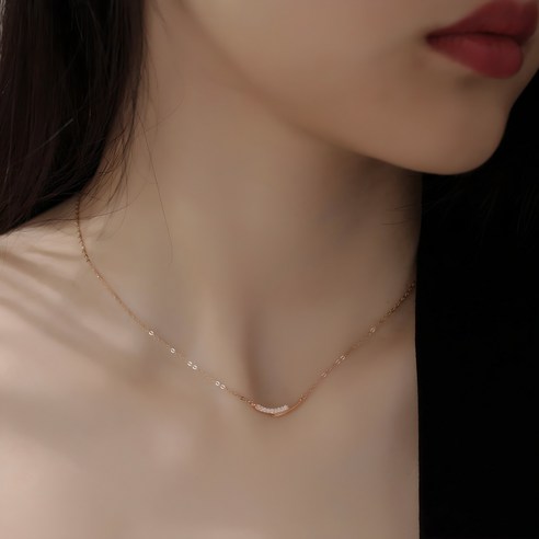 티모니 14K 스마일 체인 목걸이: 당신의 미소를 빛내줄 완벽한 선택