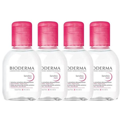 BIODERMA 바이오더마 센시비오 H2O 미셀라 클렌징 워터 100ml 4팩, 4개