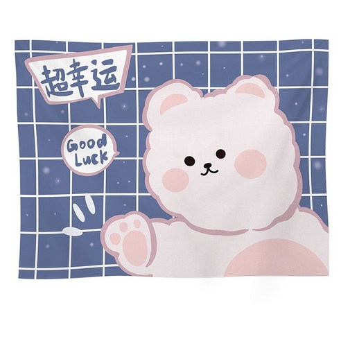 GU 스타일 배경 천 기숙사 교수형 벽 천으로 귀여운 간단한 인터넷 연예인 라이브 룸 레이아웃 장식 벽 태피스트리, Gt3856, 옵션1