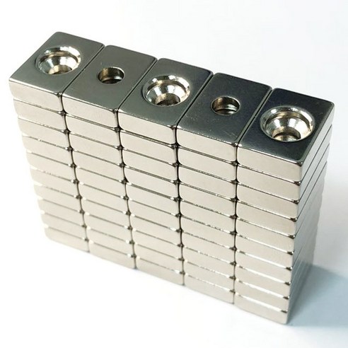 [제이스마그네트] 15x10x4(6.5x4.2) 초강력 블럭 사라 자석, 50p세트 15x10x4(6.5x4.2)