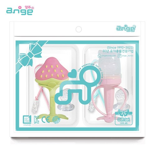 앙쥬 3D 과일 치발기 + 과즙망 + 과즙망 리필 2p + 클립 2p + 케이스 2p 세트, 1개