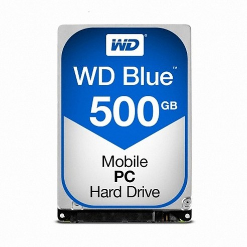 WD 정품 MOBILE BLUE 500GB SATA3 2.5인치 HDD 5400rpm 노트북용 하드 WD5000LPCX 당일발송