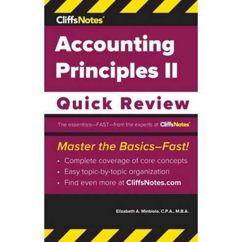 (영문도서) CliffsNotes Accounting Principles II: Quick Review Paperback ...