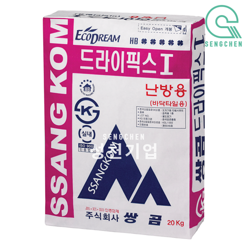 쌍곰 드라이픽스1(난방용)(20kg) (1Bag), 1개