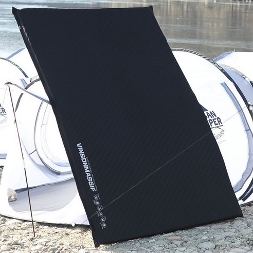 빈슨메시프 자충매트 시그니처8T 더블 캠핑 2인 에어 휴대용, 카키