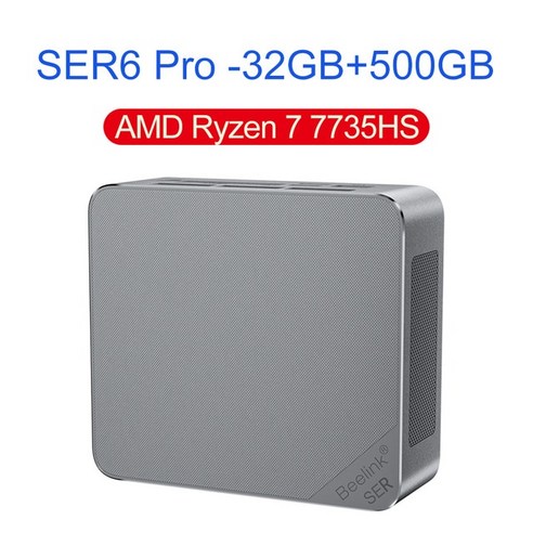 Beelink SER6 프로 6800H 미니 PC SER5 AMD Ryzen 7 Win 11 DDR4 NVME SSD 5500U 게임용 컴퓨터 SER4 4800, 05 7735HS 32G500G_02 UK