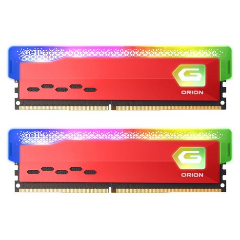 GeIL DDR4-3200 CL16 ORION RGB Red 패키지 (16GB(8Gx2))