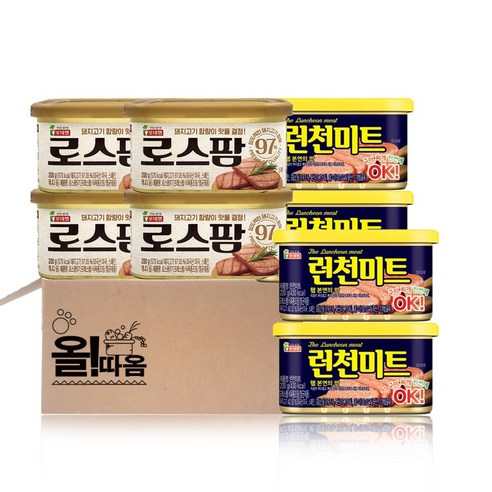 올따옴 롯데햄 2종세트(로스팜97 4+런천미트 4), 200g, 1개