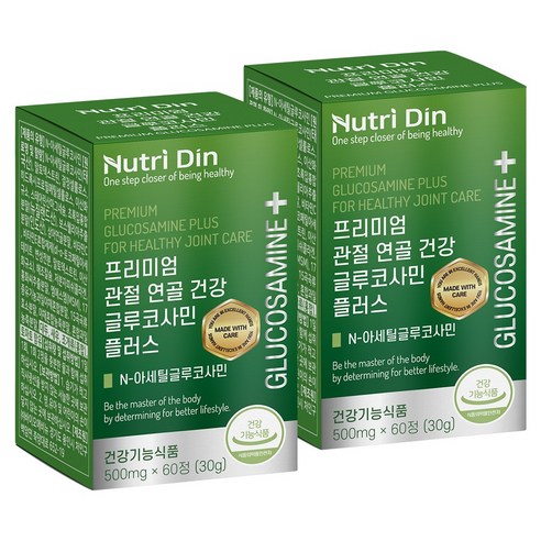 뉴트리딘 프리미엄 관절 연골 건강 글루코사민 플러스 2개입, 60정, 2개