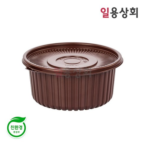 [ILYONG] 친환경 탕용기 DS-367 220파이 중 1800ml 200세트 초코, 200개, 1개