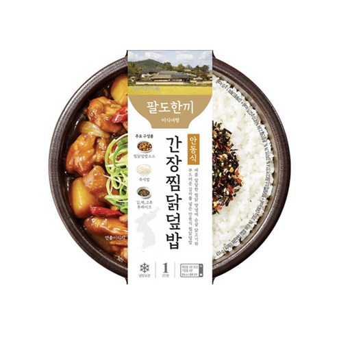 팔도한끼 안동식 간장찜닭덮밥 411g x 2개, 2개, 411g