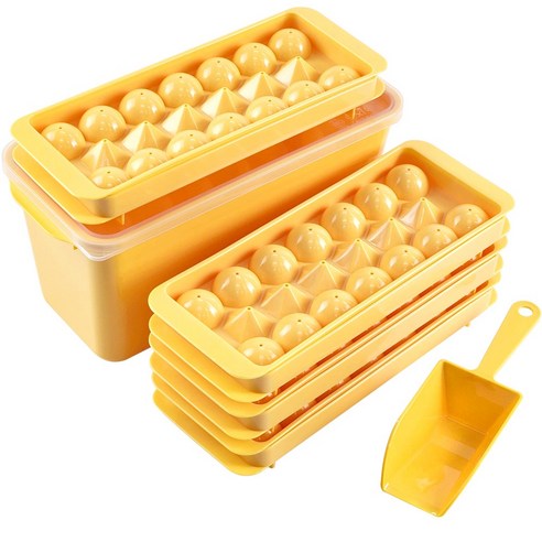 여름을 더욱 다채롭게, 자이티 컬러풀 원형 얼음 트레이 세트 리뷰 자이티큐브