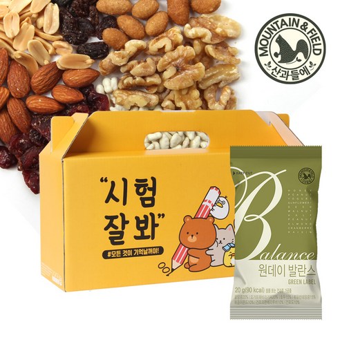 산과들에 원데이 발란스그린 20입 만점 선물세트, 1개