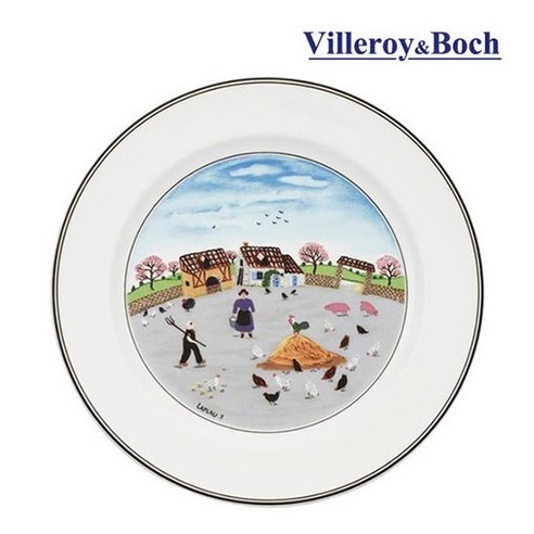 빌레로이앤보흐 디자인나이프 디너 플레이트 27cm 6종 (택1), 양계장, 1개