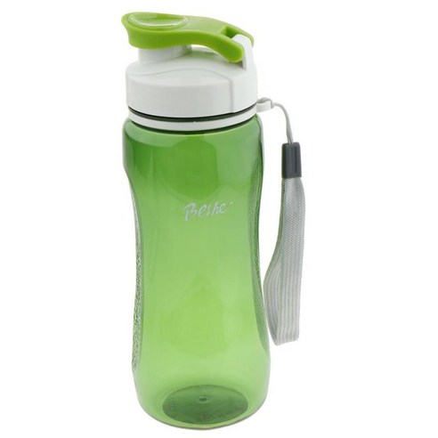 캠핑 누수 방지 스포츠 음료 병 560ml/720ml를 실행하는 야외 플립 탑 물병, 녹색, 560ml, 플라스틱