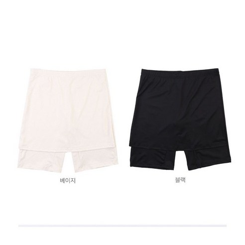 [보슈아]국산 에어로쿨 속치마바지5부 Y존커버 쿨속바지