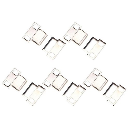 5pcs 금속 바지 패스너 허리 조임쇠 걸쇠 의류 공예 고정 도구 브래지어 후프 액세서리, 스타일 2 실크, 작은, 구리