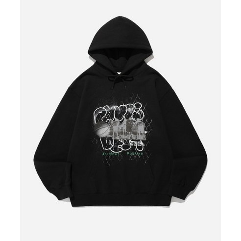 PHYSICAL EDUCATION DEPARTMENT PHYPS® BASKETBALL COLLAGE HOODIE BLACK